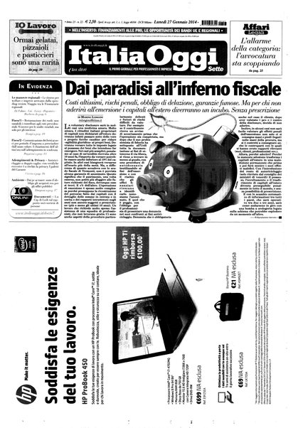 Italia oggi : quotidiano di economia finanza e politica